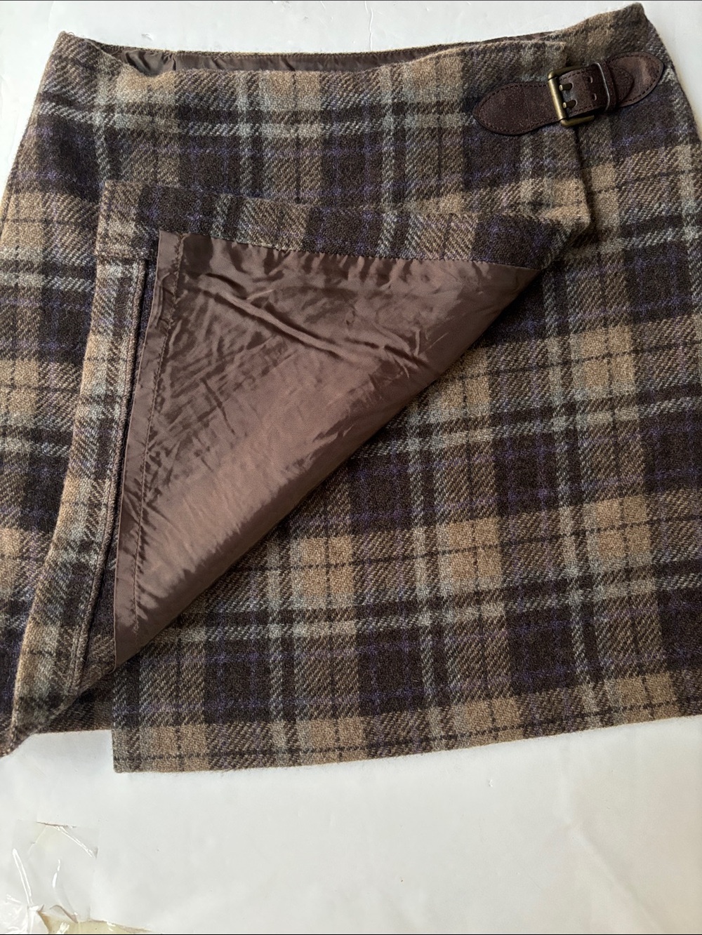 Polo Ralph Lauren Wool Plaid Academic School Girl Kilt Mini Skirt 6 Pleated Cute - Picture 11 of 15